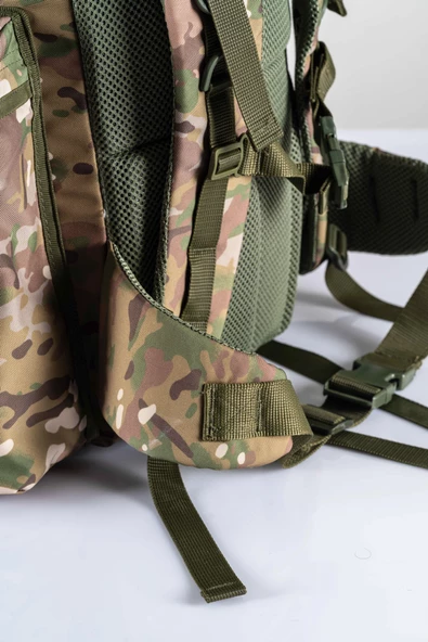 Bikatex 80 Lt Sırt Çantası Büyük Outdoor Kamp Dağcı Askeri Yürüyüş Seyahat Tactical Çanta 80 Lt  -  656 - 6