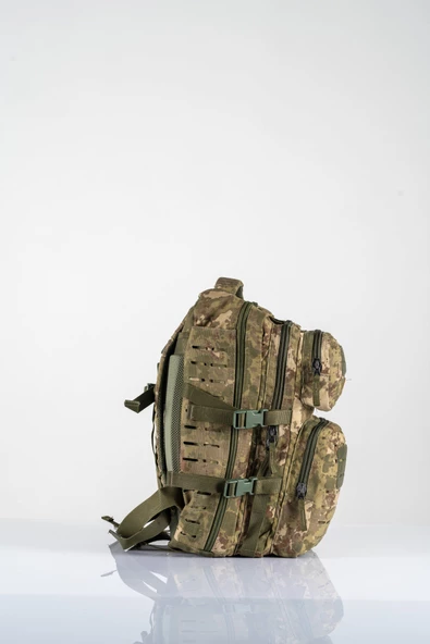 Combat Tactical Outdoor Taktik 45 Lt Askeri Sırt Çantası Su Geçirmez Yürüyüş Seyahat Dağcı Kamp Trekking Sırt Çantası - 654 - 3