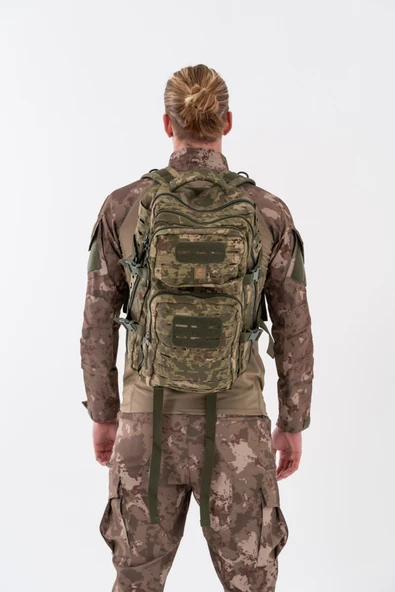 Combat Tactical Outdoor Taktik 45 Lt Askeri Sırt Çantası Su Geçirmez Yürüyüş Seyahat Dağcı Kamp Trekking Sırt Çantası - 654 - 10