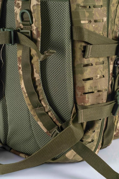 Combat Tactical Outdoor Taktik 45 Lt Askeri Sırt Çantası Su Geçirmez Yürüyüş Seyahat Dağcı Kamp Trekking Sırt Çantası - 654 - 6