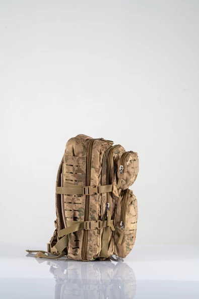 Combat Tactical Outdoor Taktik 45 Lt Askeri Sırt Çantası Su Geçirmez Yürüyüş Seyahat Dağcı Kamp Trekking Sırt Çantası - 654 - 4