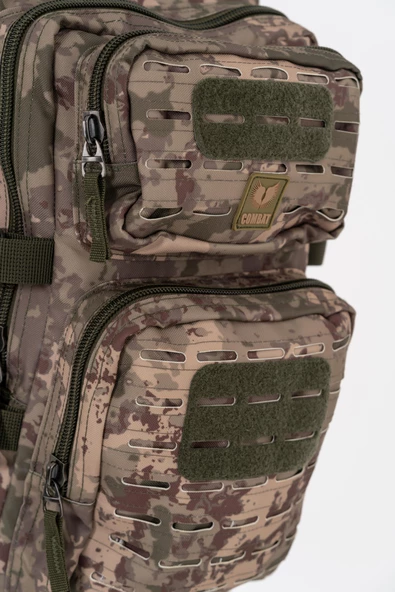 Combat Tactical Outdoor Taktik 35 Lt Sırt Çantası Su Geçirmez Yürüyüş Seyahat Dağcı Kamp Trekking Sırt Çantası 35 Lt-Kamuflaj-658 - 4