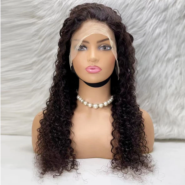 Afro Dalga Front Lace Gerçek Tül Peruk - Doğal - 70-75cm WW1B-26INCH - 4