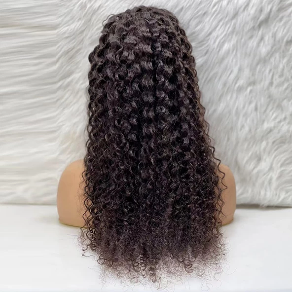 Afro Dalga Front Lace Gerçek Tül Peruk - Doğal - 70-75cm WW1B-26INCH