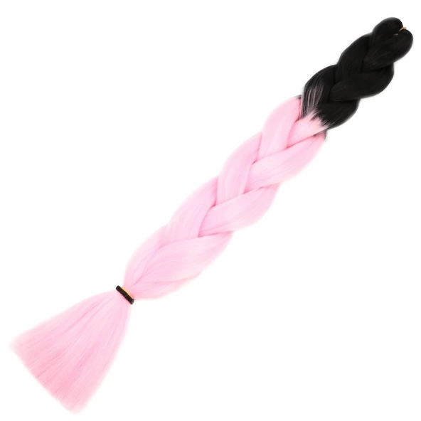 Afrika Örgülük Sentetik Ombreli Saç 100 Gr. - Siyah / Şeker Pembe 100-2-19-PM