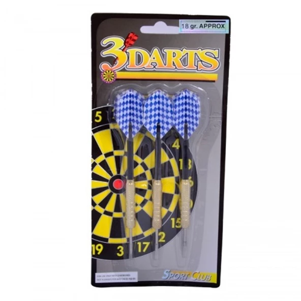 Avessa OK-18 GR 3'lü Paket Çelik Uçlu Dart Oku Set