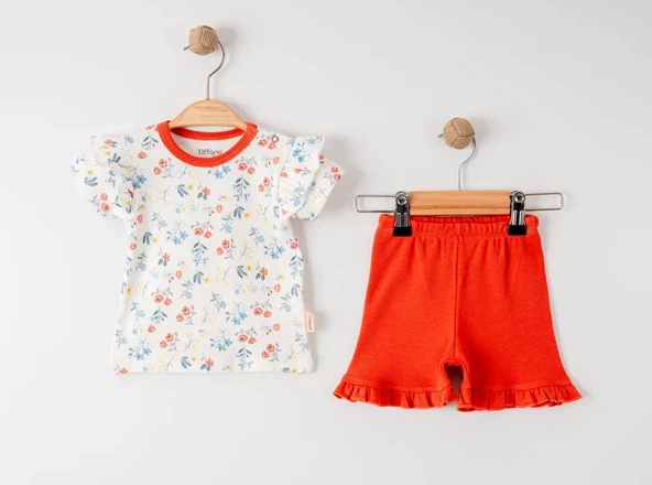 Tiffany Baby Sweat Theme Kız Çocuk  2'Li Şortlu  Takım 11104 - 8