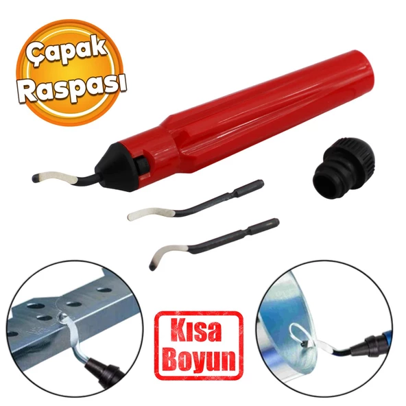 Kısa Saplı Çapak Alma Raspa Raspası Bıçağı Metal Kenar Parça Giderici 3D Baskı Kenar Düzeltici