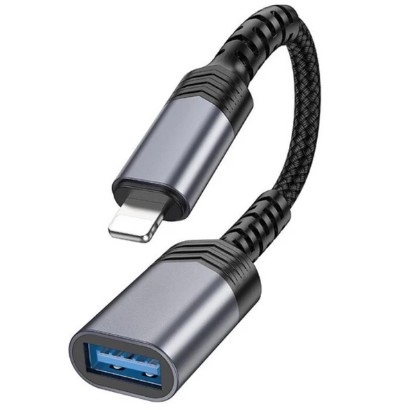 Polham Süper Hızlı İPhone Lightning USB OTG Adaptörü, Mouse, Klavye, USB Bellek Çevirici Adaptör