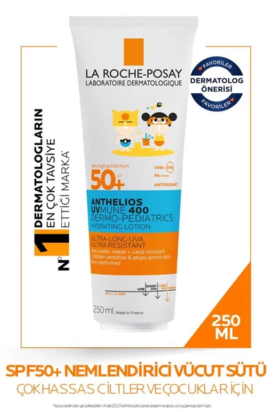 La Roche Posay Anthelios Dermo Pediatrics Uvmune400 Nemlendirici Vücut Sütü Spf50 250ml