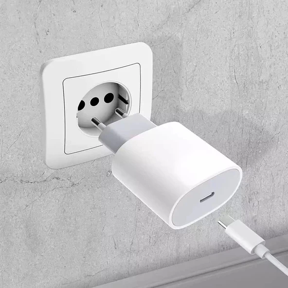 Uyumlu 20 W Hızlı Şarj Seti iPhone 6 7 8 X 11 12 13 14 Tüm Serileri ile Uyumlu Adaptör Seti - 5