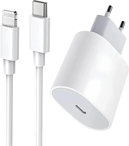 Uyumlu 20 W Hızlı Şarj Seti iPhone 6 7 8 X 11 12 13 14 Tüm Serileri ile Uyumlu Adaptör Seti