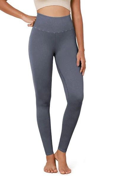 Kadın Yüksek Bel Fitilli Esnek Spor Tayt 4117 - 12