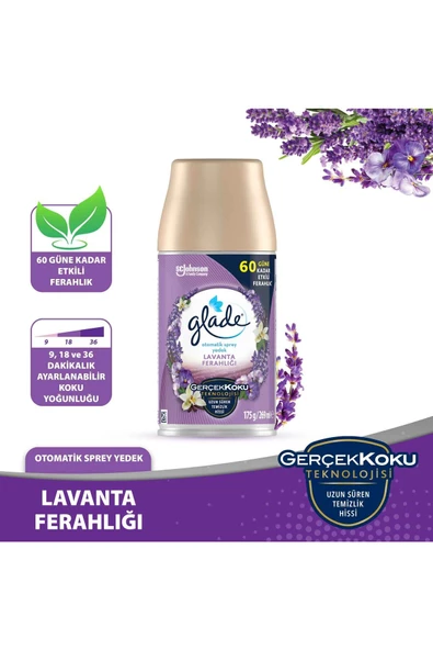 Glade Otomatik Sprey Yedek Lavanta Ferahlığı 269ml 1 Yedek