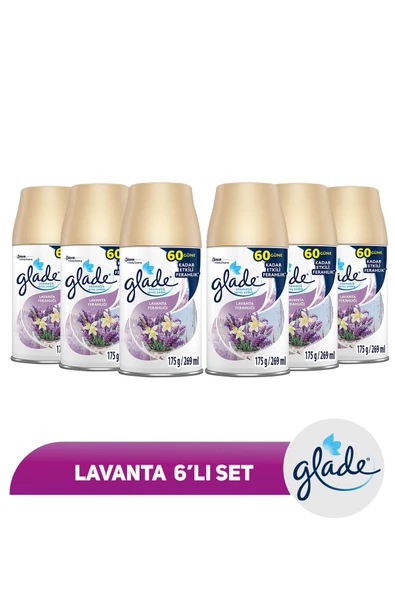 Glade Oda Kokusu Yedek Sprey Lavanta 6'lı Set