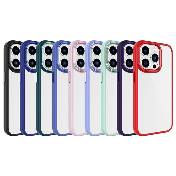 iPhone 15 Pro  Uyumlu KılıfKrom Kapak - 2