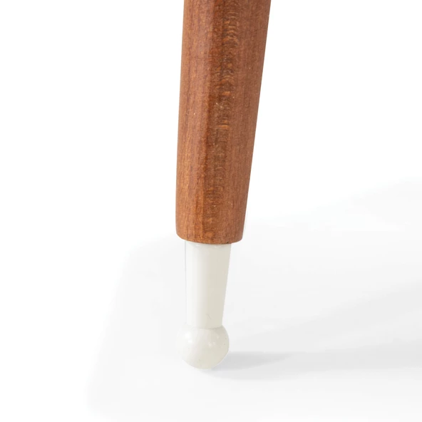 3'Lü Ahşap Yuvarlak Zigon Sehpa Ceviz Polen Lüx Ayaklı C8 - 5