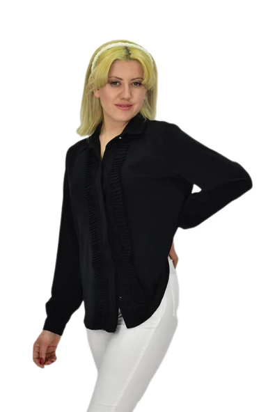 Kadın Önü Piliseli Gömlekli BGL-ST03714 - Resim 9