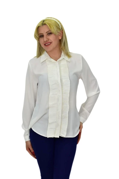 Kadın Önü Piliseli Gömlekli BGL-ST03714 - Resim 4