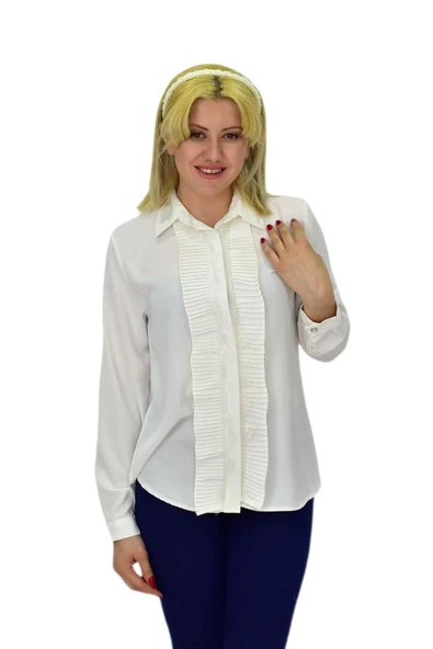 Kadın Önü Piliseli Gömlekli BGL-ST03714 - Resim 2