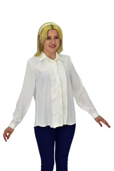 Kadın Önü Piliseli Gömlekli BGL-ST03714 - Resim 8