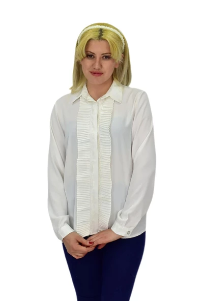 Kadın Önü Piliseli Gömlekli BGL-ST03714 - Resim 6