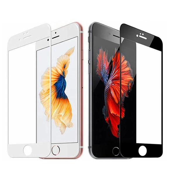 Apple iPhone 6/6S Plus Ekran Koruyucu 9D Tam Kaplayan Kavisli