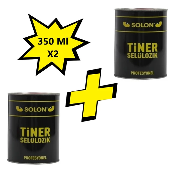 Selülozik Tiner 350 Ml. 2 Adet