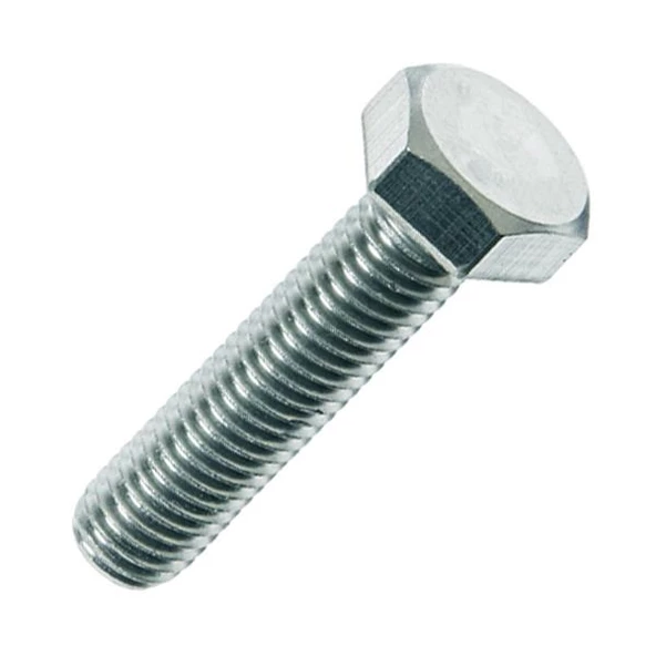 Civtec DIN 933 AKB Tam Diş 8.8 Kalite Çelik Cıvata Beyaz 6x45 250 Adet