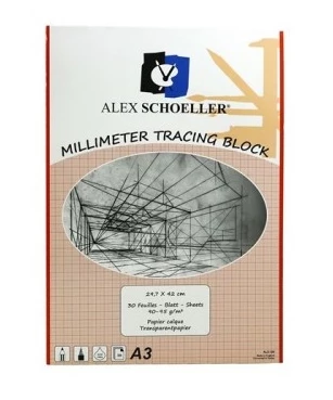 ALEX SCHOELLER A3-90 95 GR MILIMETRİK AYDINGER BLOK DEFTER KIRMIZI 30 YP.