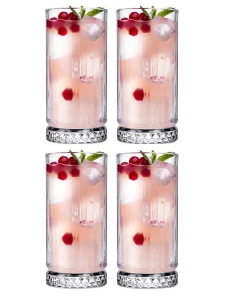 Paşabahçe 520445 Elsia Su Ve Meşrubat Bardağı 365cc 4 Lü - Resim 4