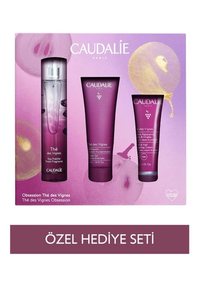 Caudalie Thé Des Vignes Üçlü Bakım Seti - Aromalı Parfüm 50 ml Duş Jeli 50 ml El Bakım Kremi 30 ml