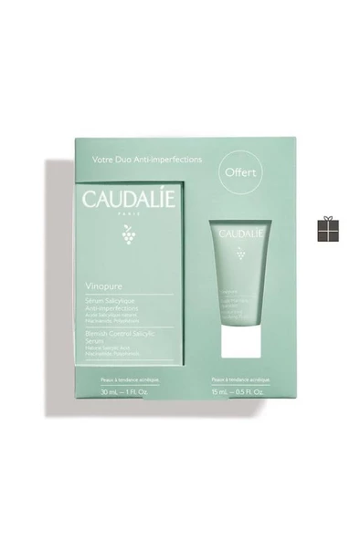 Caudalie Vinopure Bakım Seti - Vinopure Salisilik Serum 30 ml Matlaştırıcı Fluid Krem 15 ml