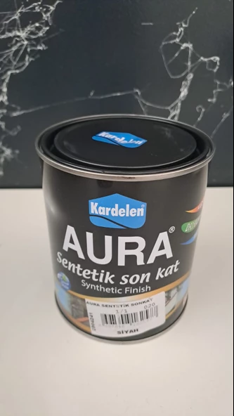 KARDELEN AURA SENTETİK & YAĞLI BOYA 1/1 (560ml-1kg) - SİYAH