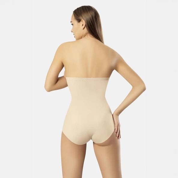 Papatya 0720 Lazer Kesim Yüksek Bel Slip Korse - 2