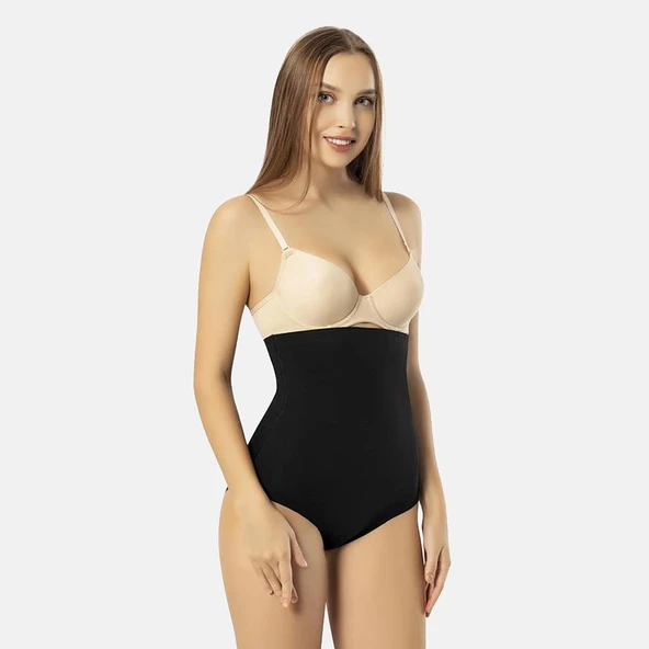 Papatya 0720 Lazer Kesim Yüksek Bel Slip Korse - 3