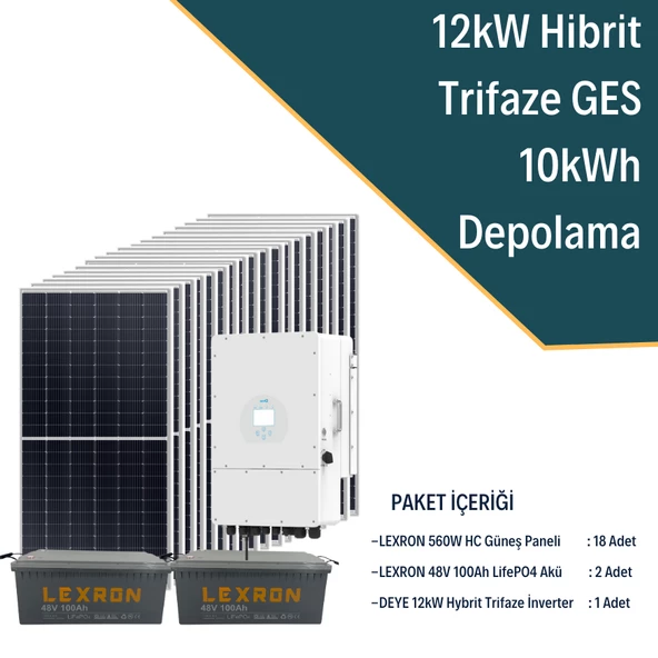 12KW TRİFAZE HİBRİT SİSTEM 2