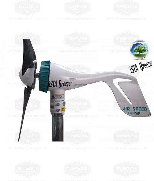 İSTA-BREEZE 500 W 12 V Rüzgar Türbini Air Speed +  Hibrit Şarj Kontrol Cihazı + Direk Seti - 4