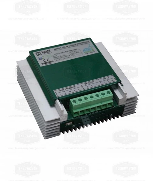 İSTA-BREEZE 500 W 12 V Rüzgar Türbini Air Speed +  Hibrit Şarj Kontrol Cihazı + Direk Seti - 3