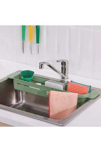 IKEA SKOLAST yeşil uzatılabilir bulaşık kabı 25 x 30 2 Yeşil Plastik - 4