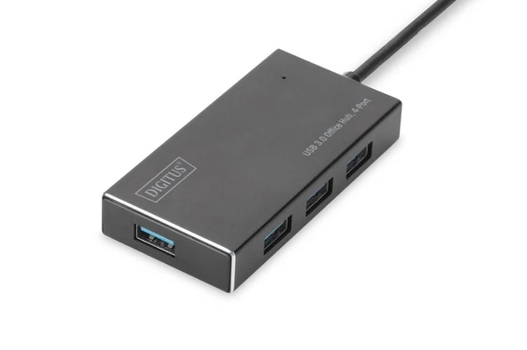 DIGITUS DA-70240-1 USB3.0 4'lü HUB,ADAPTÖRLÜ,ALİMi