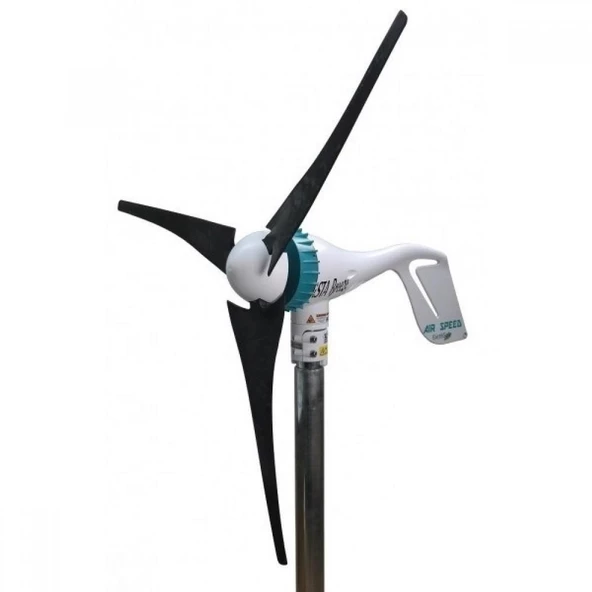 İSTA-BREEZE 500W 24V Rüzgar Türbini Air Speed Hibrit Şarj Kontrolü Direk Seti - 3