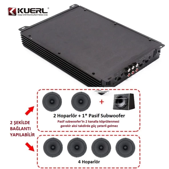 KUERL K-452B 4 Kanal Oto Amfi - 4