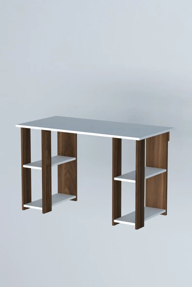 Moonlife Hipo Kitaplıklı Çalışma Masası Ceviz - 5