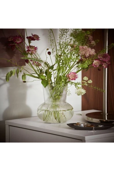 IKEA Padrag Dekoratif Vazo Karaf 17 cm Cam - 4