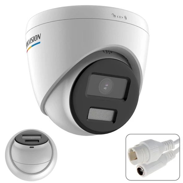 Hıkvısıon Ds-2cd1327g2-luf Dome Ip Kamera 2mp 2.8mm Renkli Gece Görüş Metal İç Mekan