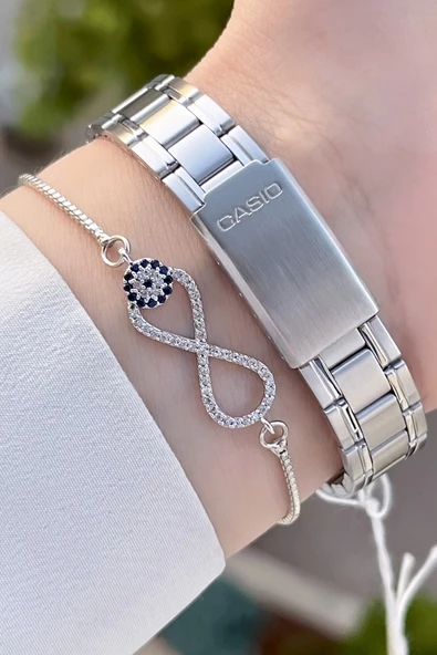 Casio CSISTE60 Gümüş Renk Hediye Paketli Kadın Kol Saati - 5