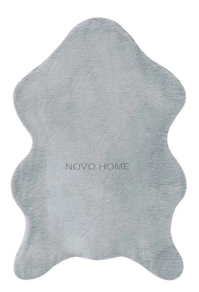 Novo Home Yolluk Özel Ölçü Halı Peluş 60x90 Angora Gri