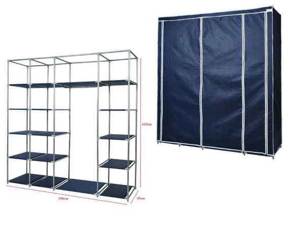 Prado Stark Xtra Çift Yandan Raflı Çelik Profilli Bez Dolap - 3