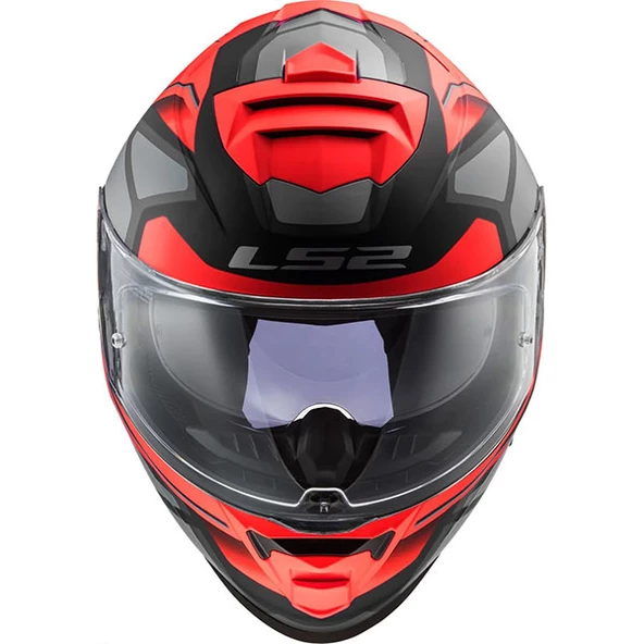 LS2 STORM 2 FASTER MAT KIRMIZI-TITANIUM KASK XL - 3